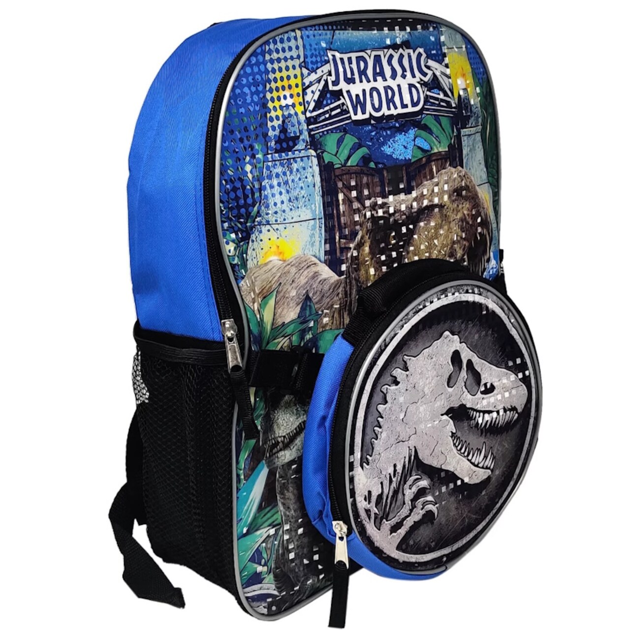 Jurassic World Park Backpack 16" & Insulated Lunch Bag Detachable T-Rex